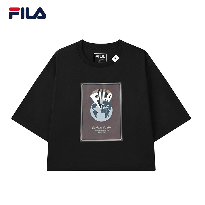 [Online Exclusive] FILA CORE Women's Cross Over FILA × MIHARA Short Sleeve Tee